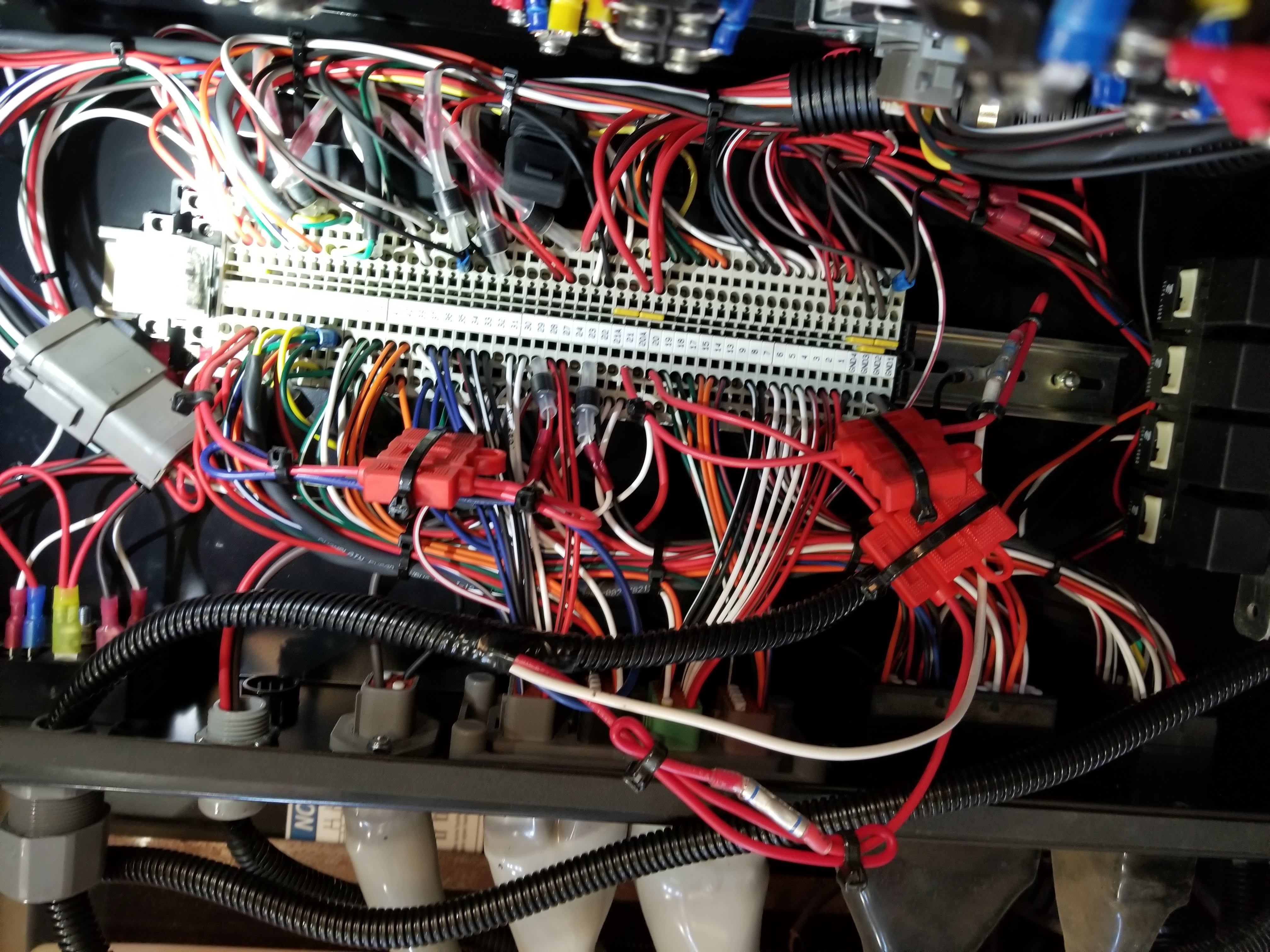 Automotive module wiring and electronic repair detail
