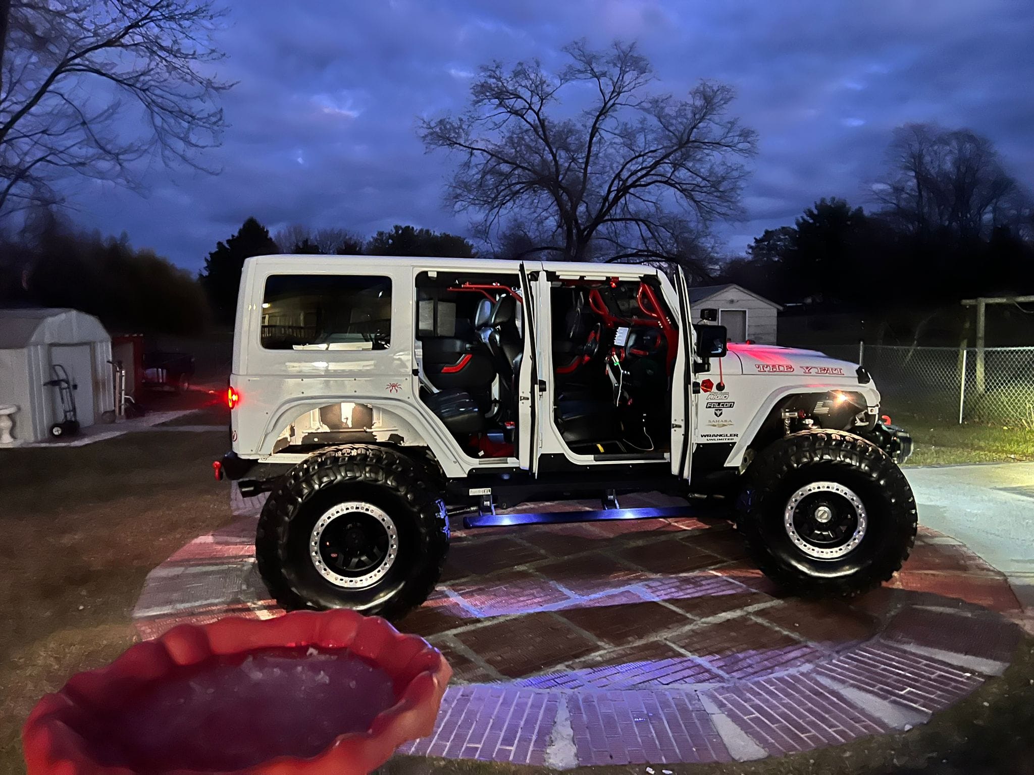 Completed Jeep Wrangler lighting installation project