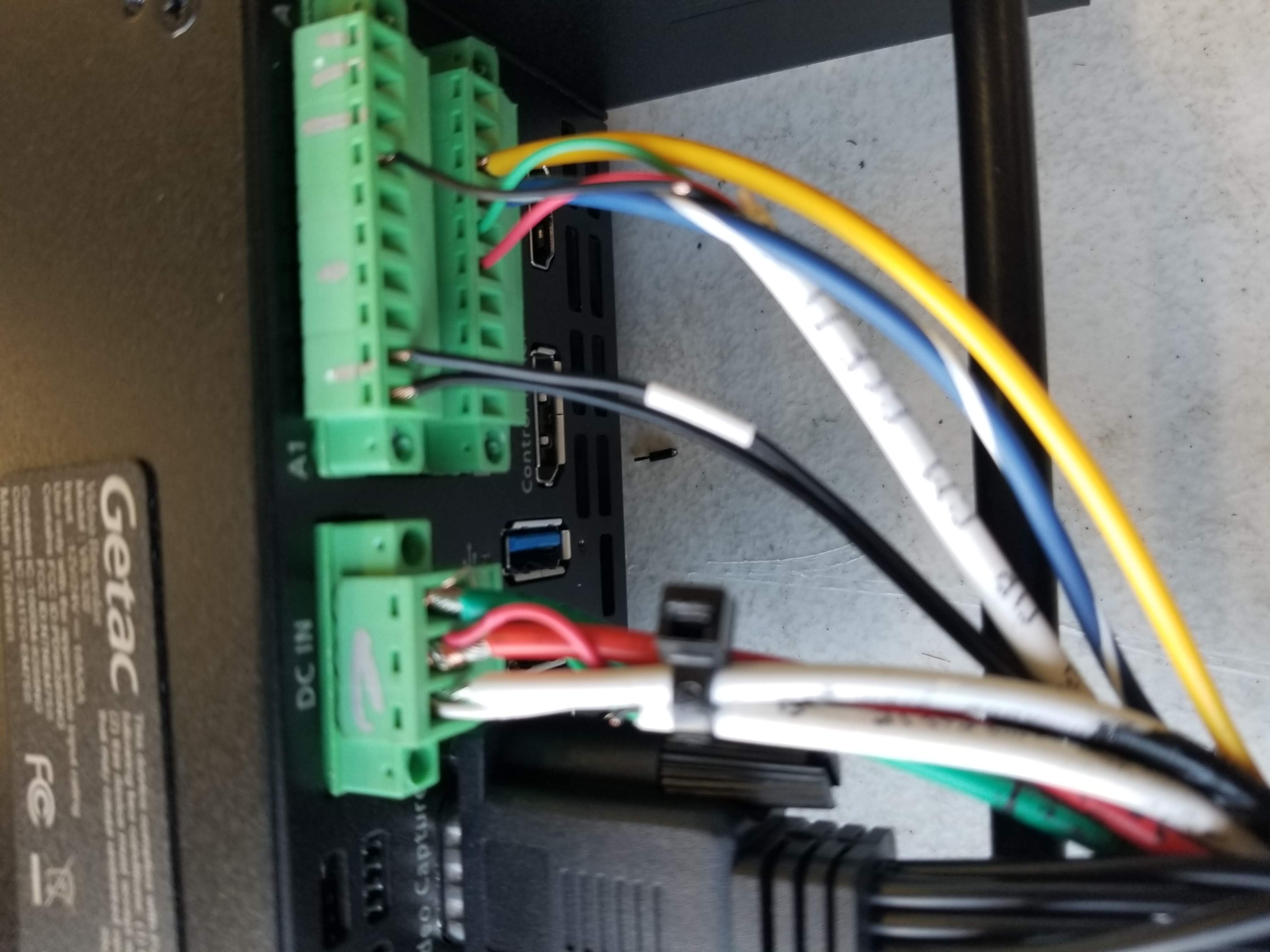 Telematics module connector wiring detail